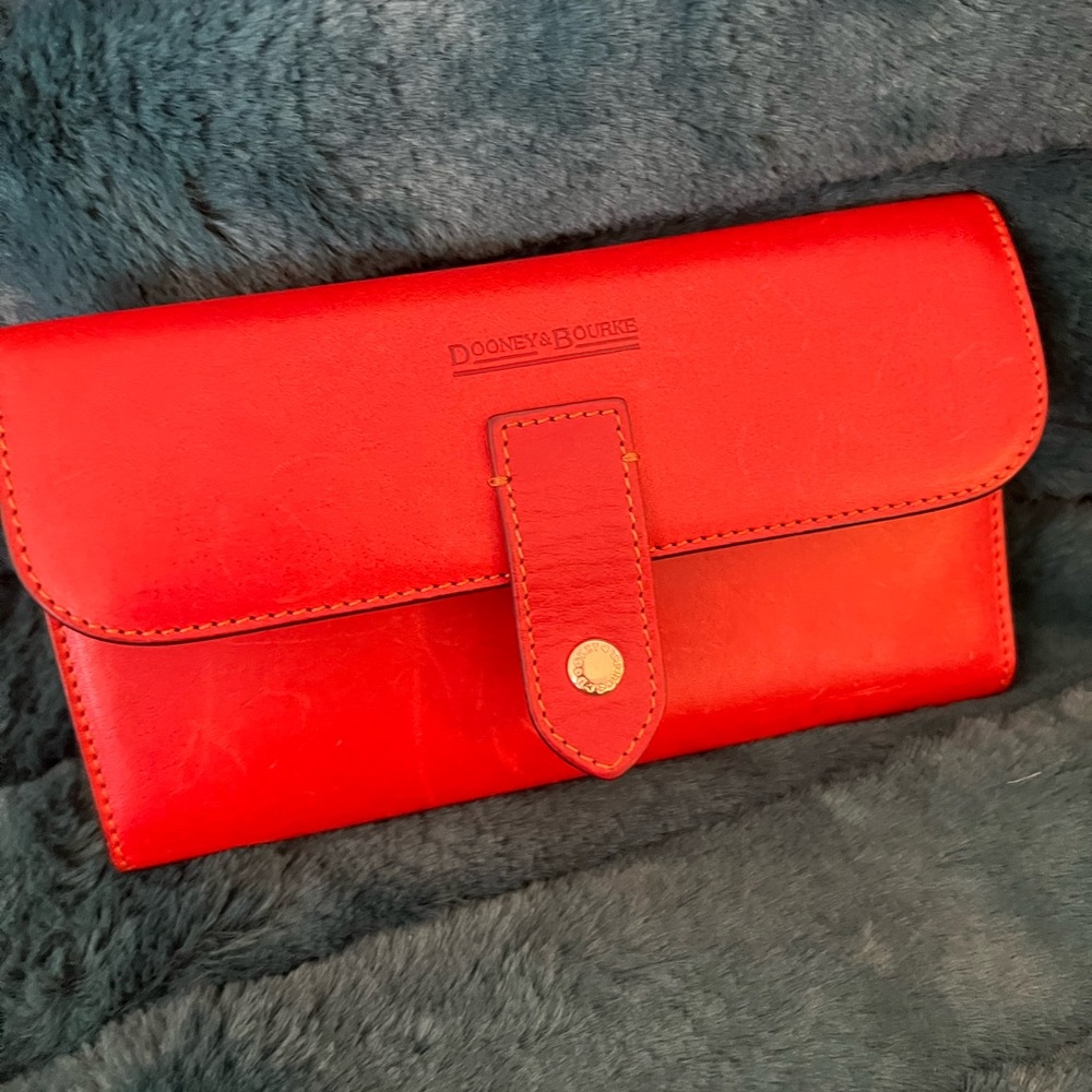 Dooney & Bourke red leather wallet
